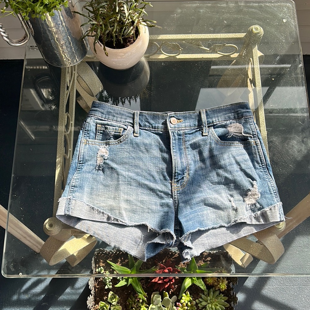 Hollister high-rise short-short Jean shorts